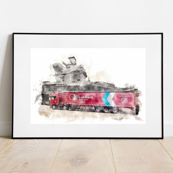 Lorry Personalised Portrait Print, 5 of 12