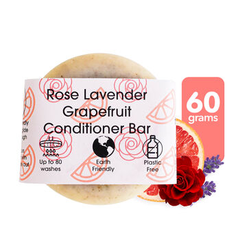 Rose Lavender Grapefruit Conditioner Bar All Hair Types, 10 of 10