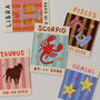 Horoscope Kids Personalised Birthday Art Print, thumbnail 1 of 12