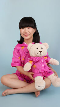 Sofia Pyjama Set With Matching Teddy Bear, 3 of 5