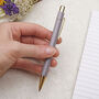 Grey And Gold Ballpoint Pen, thumbnail 2 of 3