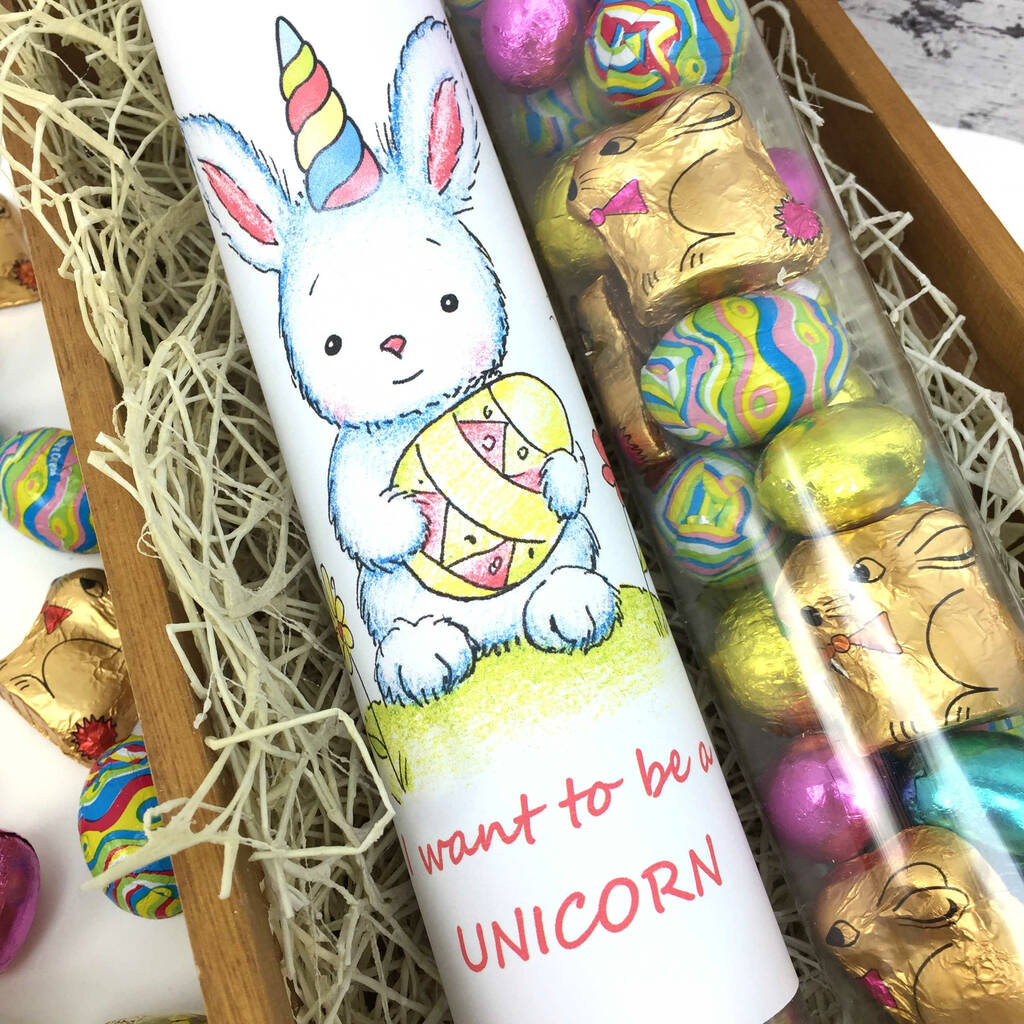 Personalised Unicorn Easter Egg Chocolate Gift By Cocoapod Chocolates