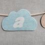 Cloud Shaped Garland In Pastel Pink, Blue And Beige, thumbnail 6 of 12