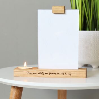 Personalised Pet Memorial Candle Holder Photo Frame, 2 of 9