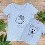 Mum And Baby Bear Organic T Shirt Set, thumbnail 1 of 4