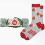 Highland Cow Santa Claus Bamboo Socks Men's Christmas Cracker Hanging Tree Decoration, thumbnail 1 of 5