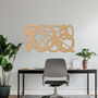 Contemporary Wooden Loop Design Wall Art Decor Handmade In The UK, thumbnail 7 of 9