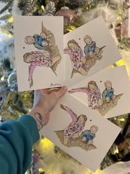 A4 Family Bespoke Illustration Up To 12 People, 5 of 12