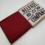 Irish Linen Pocket Square In Cherry Red, thumbnail 2 of 2