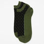 Oxford Stripe Mustard And Polka Khaki Men's Trainer Socks, thumbnail 7 of 8
