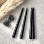 Halloween Bleeding Black Dinner Candles Set Of Four, thumbnail 9 of 10