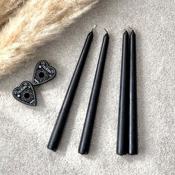 Halloween Bleeding Black Dinner Candles Set Of Four, 9 of 10