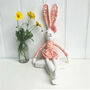 Linen Hare In Orange Dress, thumbnail 1 of 4