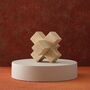 Travertine Plus Shape Sculpture, thumbnail 1 of 2
