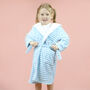 Personalised Turquoise Embossed Dressing Gown, thumbnail 1 of 3