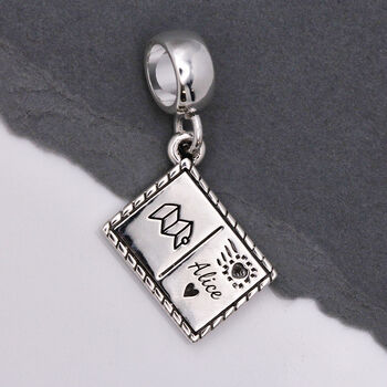 Postcard Personalised Silver Charm, 7 of 12