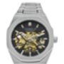 Mens Watch Automatic Skeleton Watch London Silver Edition, thumbnail 2 of 7