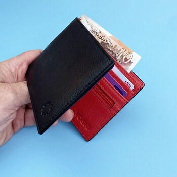 Red Interior Leather Wallet, 2 of 6