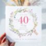40th Ruby Wedding Anniversary Card *Fully Personalised, thumbnail 2 of 2