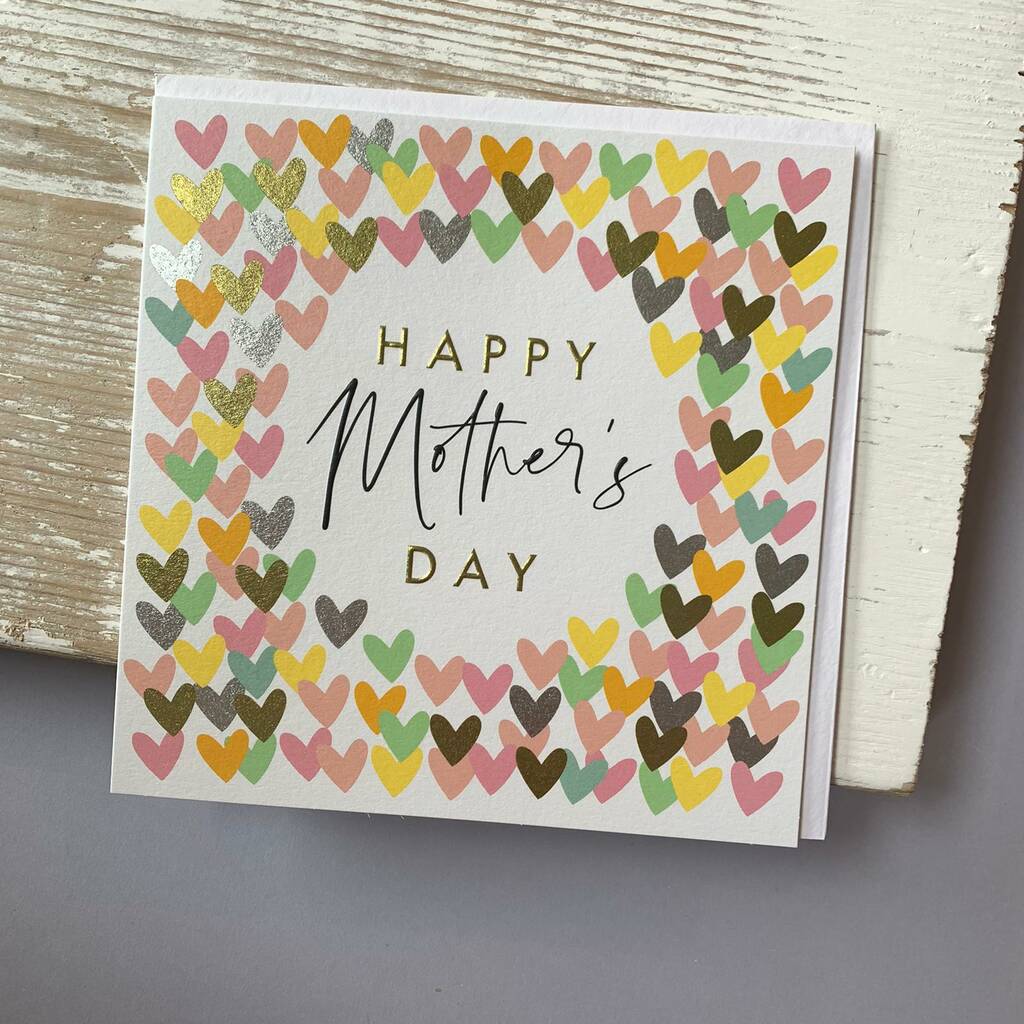 'Happy Mother's Day' Hearts Card By Nest | notonthehighstreet.com