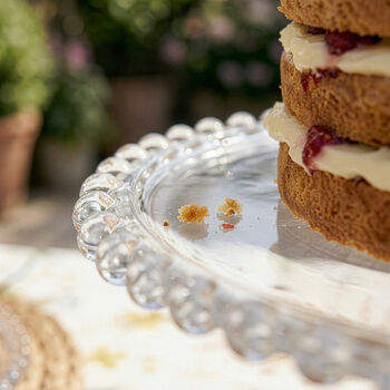 Personalised Glass Cake Cloche With Stand, 6 of 10