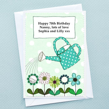 'Flowers' Personalised Birthday Card, 3 of 5
