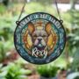 French Bulldog Grey Memorial Suncatcher, thumbnail 3 of 6