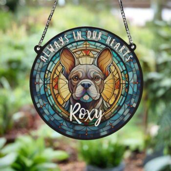 French Bulldog Grey Memorial Suncatcher, 3 of 6