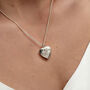 Scroll Heart Ashes Urn Necklace 925 Sterling Silver, thumbnail 2 of 8