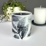 Personalised Candle In Leaf Printed Pot, thumbnail 1 of 5