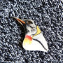 Inky Penguin Eco Wooden Pin Brooch, thumbnail 2 of 6