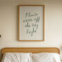Please Turn Off The Big Light Bedroom Wall Art Print, thumbnail 1 of 10