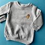 Children's Personalised Embroidered Lion Sweatshirt, thumbnail 1 of 5