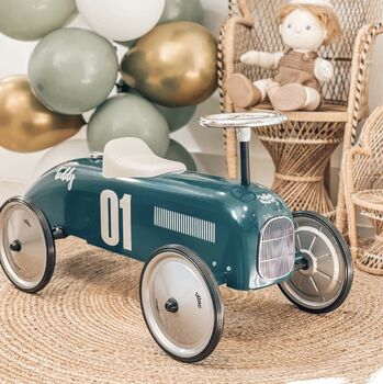 Personalised Classic Ride On Toy Car, 3 of 10