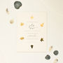 Gold Leaf Wedding Invitation, thumbnail 2 of 3