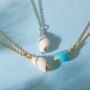 Natural Seashell Gold Or Silver Plated Necklace, thumbnail 8 of 10