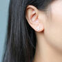 Sterling Silver Star Cluster Stud Earrings, thumbnail 2 of 6