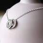Personalised Silver Washer Talisman Necklace, thumbnail 3 of 7