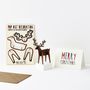 Pop Out Rudolph Christmas Card, thumbnail 2 of 2