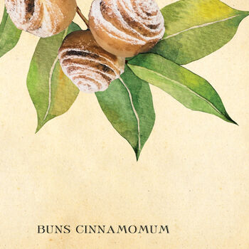 Botanical Cinnamon Roll Art Print, 10 of 10