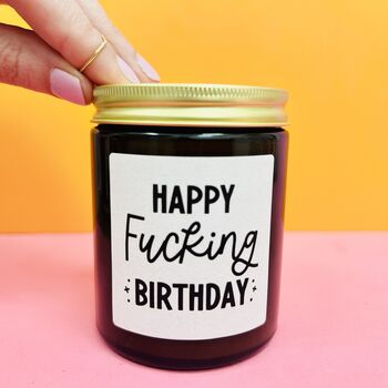 Happy Fucking Birthday Candle Funny Birthday Gift, 3 of 8