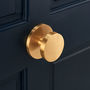 Luxury Solid Brass Gold Circle Centre Door Knob, thumbnail 1 of 3
