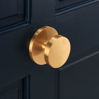 Luxury Solid Brass Gold Circle Centre Door Knob By Pushka Home   Normal Luxury Solid Brass Gold Circle Centre Door Knob 