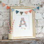 Personalised Floral Initial Letter Name Print, thumbnail 1 of 10