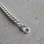Heavy Chunky Solid Silver Curb Chain Bracelet, thumbnail 4 of 5