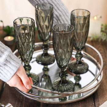 Elegant Champagne Flutes Gift Set, 3 of 7