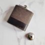Engraved Leather Hip Flask, thumbnail 4 of 8
