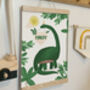 Personalised Dinosaur Rawr Children's Print, thumbnail 1 of 3