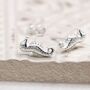 Sterling Silver Seahorse Stud Earrings, thumbnail 4 of 8