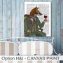 Fox Wine Drinker Portrait, Framed Or Unframed, thumbnail 7 of 8